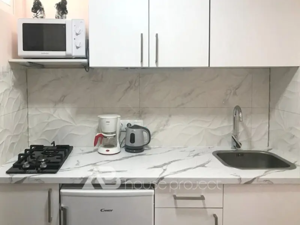 cocina estudio en venta en el complejo Olympia en Playa de Las Americas