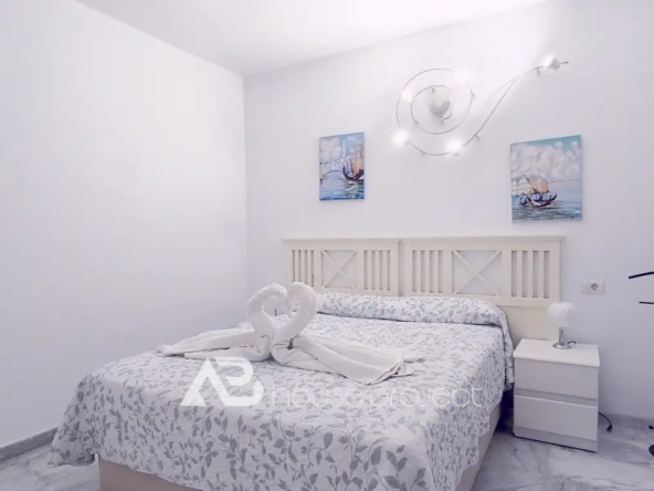 dormitorio del piso en venta en el complejo Dinastia en Los Cristianos