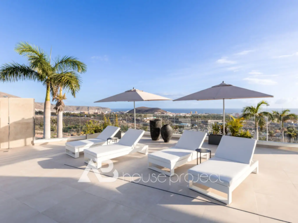 terraza Villas Serenity Luxury Villas en Costa Adeje