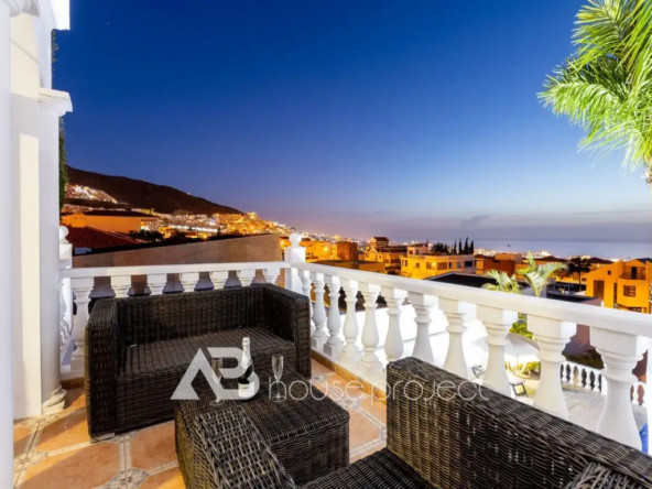 vista desde la terraza villa en el Madroñal