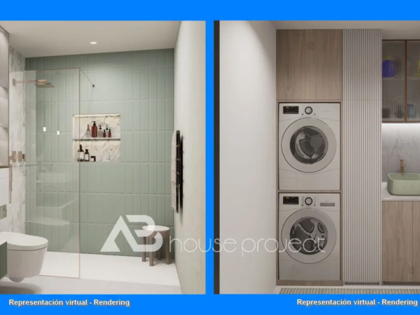 baño del atico de lujo en venta en el complejo Atlantic Homes en el Madroñal