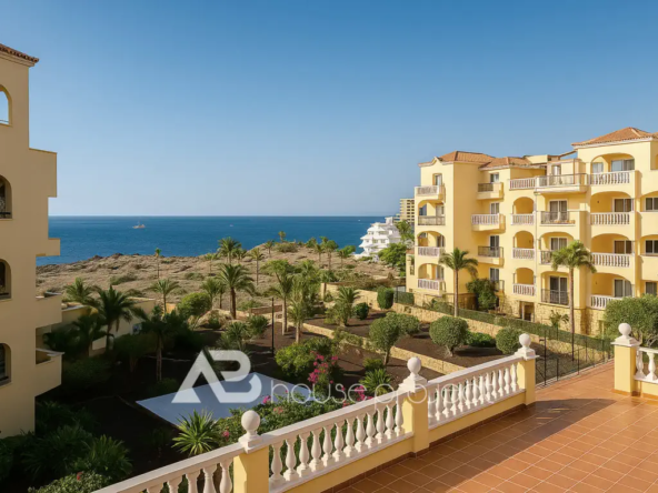 vista desde el complejo Parque Tropical een Los Cristianos