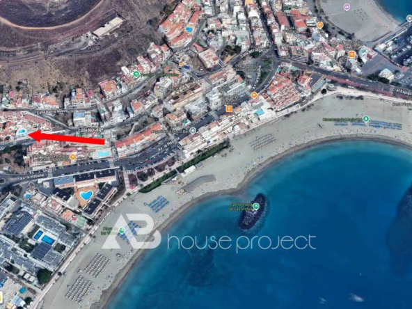 ubicación del ático en venta en el complejo Los Alamos en Los Cristianos - 1